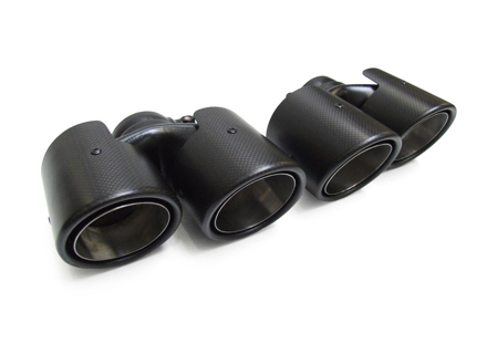 DesignTek 排气尾管 双碳纤维效果 适用于保时捷 997 - 3606409744, 06-8612-2, 152402-05, 99711115100, 99711115101, 99711198110, 99711198111, 99711115200, 99711115201, 99711198210, 99711198211, 99711198234, 99711198134